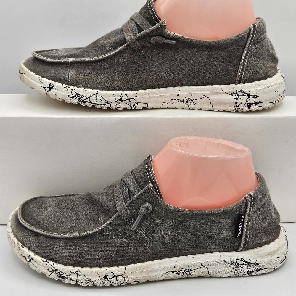 Hey Dude Wendy moonwalk gray shoes size 7